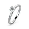 Half Carat Diamond Engagement Ring Petra Lab F/VS1 18K White Gold