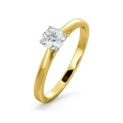 Half Carat Diamond Engagement Ring Petra Lab G/SI1 18K Gold