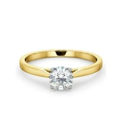 Engagement Ring Certified 0.70CT Petra 18K Gold G/SI2 -The Diamond Store UT26 070Y2