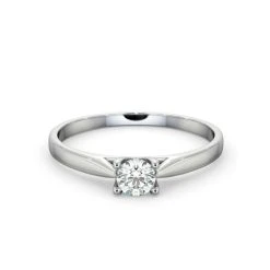 Engagement Ring Grace 0.25ct Lab Diamond G/Vs In 18K White Gold -The Diamond Store UT27 025W2 7