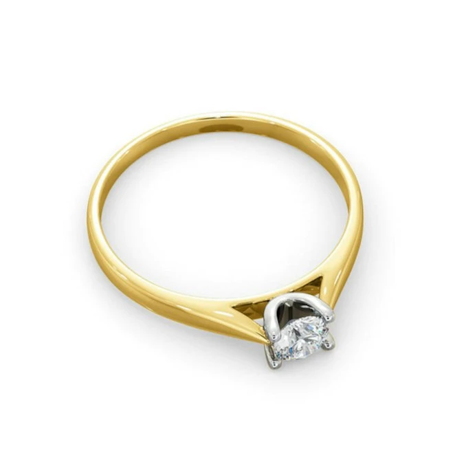 Engagement Ring Grace 0.25ct Lab Diamond H/Si In 18K Gold 4 Engagement Ring Grace 0.25ct Lab Diamond H/Si In 18K Gold - Image 4