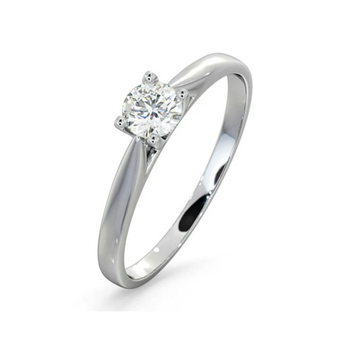 Engagement Ring Grace 0.33ct Lab Diamond H/Si In Platinum 1 Engagement Ring Grace 0.33ct Lab Diamond H/Si In Platinum
