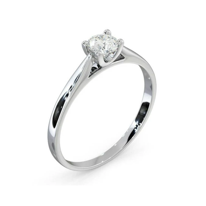 Engagement Ring Grace 0.33ct Lab Diamond H/Si In Platinum 2 Engagement Ring Grace 0.33ct Lab Diamond H/Si In Platinum - Image 2