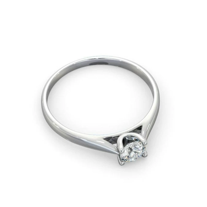 Engagement Ring Grace 0.33ct Lab Diamond H/Si In Platinum 4 Engagement Ring Grace 0.33ct Lab Diamond H/Si In Platinum - Image 4