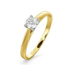 Engagement Ring Grace 0.33ct Lab Diamond G/Vs In 18K Gold