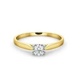 Certified Grace 18K Gold Diamond Engagement Ring 0.33CT-F-G/VS -The Diamond Store UT27 033Y2 2