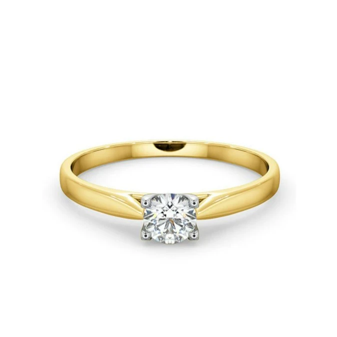Engagement Ring Grace 0.33ct Lab Diamond H/Si In 18K Gold 3 Engagement Ring Grace 0.33ct Lab Diamond H/Si In 18K Gold - Image 3