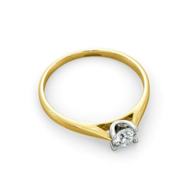 Engagement Ring Grace 0.33ct Lab Diamond H/Si In 18K Gold 4 Engagement Ring Grace 0.33ct Lab Diamond H/Si In 18K Gold - Image 4