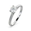 Certified Grace 18K White Gold Diamond Engagement Ring 0.50CT