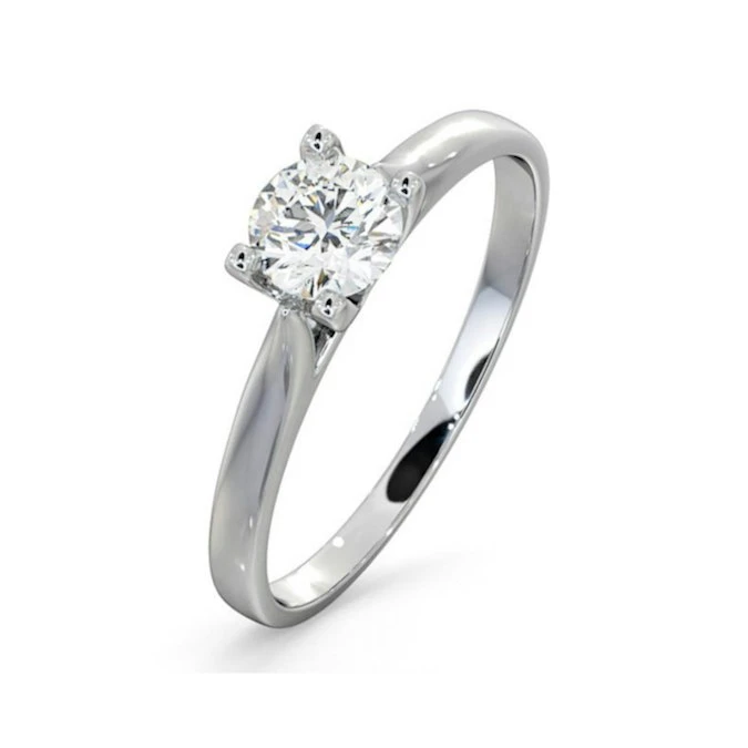 Platinum Half Carat Diamond Engagement Ring Grace Lab F/VS1 1 Platinum Half Carat Diamond Engagement Ring Grace Lab F/VS1