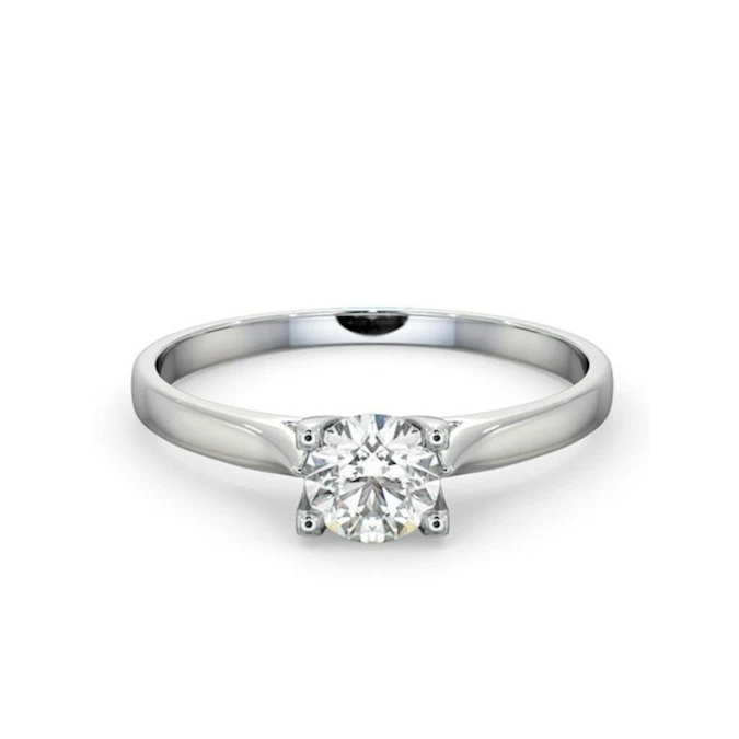 Half Carat Diamond Engagement Ring Grace Lab G/SI1 18K White Gold 3 Half Carat Diamond Engagement Ring Grace Lab G/SI1 18K White Gold - Image 3