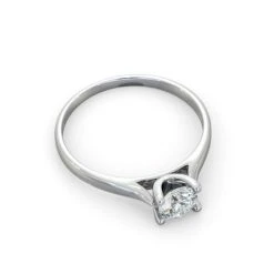 Certified 0.50CT Grace Platinum Engagement Ring G/SI2 -The Diamond Store UT27 050W3 2