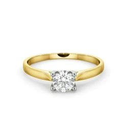 Half Carat Diamond Engagement Ring Grace Lab F/VS1 18K Gold -The Diamond Store UT27 050Y2 2