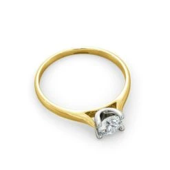 Half Carat Diamond Engagement Ring Grace Lab G/SI1 18K Gold -The Diamond Store UT27 050Y3 3