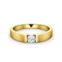 Certified Jessica 18K Gold Diamond Engagement Ring 0.25CT -The Diamond Store UT28 025Y2 1