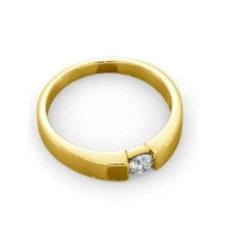 Certified Jessica 18K Gold Diamond Engagement Ring 0.25CT-F-G/VS -The Diamond Store UT28 025Y3
