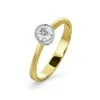 Diamond Engagement Ring - Emily Round 0.33CT G/VS - 18K Gold