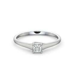 Engagement Ring Certified Lucy 18K White Gold Diamond 0.25CT-F-G/VS -The Diamond Store UT32 025W2