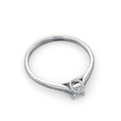 Engagement Ring Certified Lucy 18K White Gold Diamond 0.25CT-F-G/VS -The Diamond Store UT32 025W3