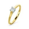 Certified Lucy 18K Gold Diamond Engagement Ring 0.25CT-G-H/SI