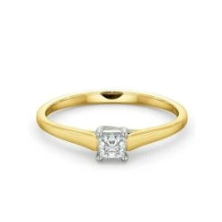 Certified Lucy 18K Gold Diamond Engagement Ring 0.25CT-G-H/SI 8 Certified Lucy 18K Gold Diamond Engagement Ring 0.25CT-G-H/SI -The Diamond Store UT32 025Y2