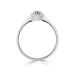 Sapphire 5 X 3mm And Diamond 9K White Gold Ring A4432 -The Diamond Store Y1003sw