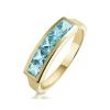 Sky Blue Topaz 0.90CT 9K Gold Ring