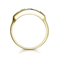 Sky Blue Topaz 0.90CT 9K Gold Ring -The Diamond Store Y1207 02