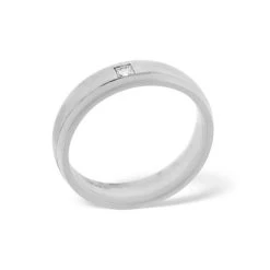 Lauren Platinum Diamond Wedding Ring 0.08CT G/VS -The Diamond Store YD37a 2