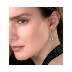 Ruby 5 X 3mm And Diamond 9K Yellow Gold Earrings -The Diamond Store Z1058h