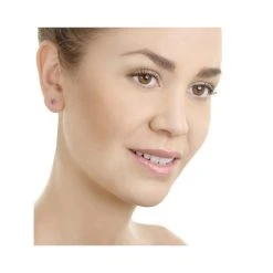 Amethyst 4mm 9K White Gold Stud Earrings -The Diamond Store Z1382h 1