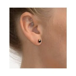 Sapphire 5mm X 4mm 0.80ct 9K Yellow Gold Earrings 9 Sapphire 5mm X 4mm 0.80ct 9K Yellow Gold Earrings -The Diamond Store b3697 v2