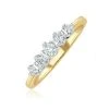 Grace 18K Gold 5 Stone Diamond Eternity Ring 0.33CT H/SI