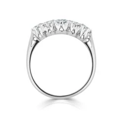 Grace 18K White Gold 5 Stone Diamond Eternity Ring 0.75CT H/SI -The Diamond Store dr06 75ysw 2