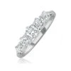 Grace 18K White Gold 5 Stone Diamond Eternity Ring 0.75CT G/VS