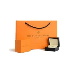 SINGLE Stellato Diamond Moon Charm Huggie Earring In 9K Gold 7 SINGLE Stellato Diamond Moon Charm Huggie Earring In 9K Gold -The Diamond Store earring 320