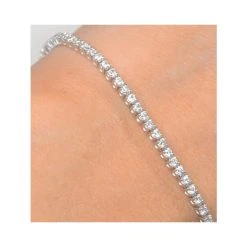 Diamond Tennis Bracelet Chloe 2.00ct Premium Claw Set 18K White Gold -The Diamond Store fdt23 4rmy v1