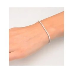 Diamond Tennis Bracelet Chloe 2.00ct Premium Claw Set 18K White Gold -The Diamond Store fdt23 4rmy v2
