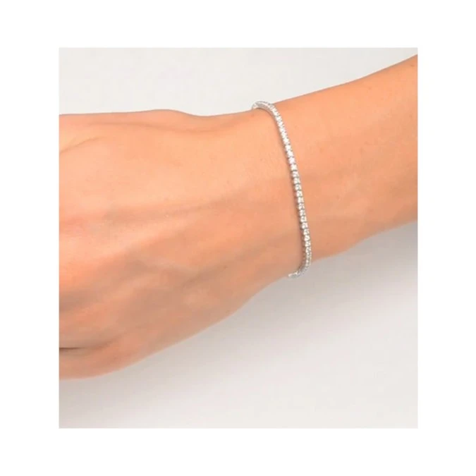 Diamond Tennis Bracelet 18K White Gold Chloe 2.00ct G/Vs 4 Diamond Tennis Bracelet 18K White Gold Chloe 2.00ct G/Vs - Image 4