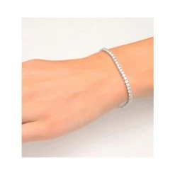 Chloe Lab Diamond Tennis Bracelet 5.00ct G/VS Set In 18K White Gold 9 Chloe Lab Diamond Tennis Bracelet 5.00ct G/VS Set In 18K White Gold -The Diamond Store fdt23 7xuy v2