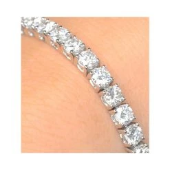 Diamond Tennis Bracelet Chloe 6.00ct Premium Claw Set 18K White Gold -The Diamond Store fdt23 8rmy v1
