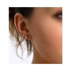 Diamond Earrings 0.30CT Studs Premium Quality In 18K White Gold 3.4mm -The Diamond Store fg23 52rmy v2