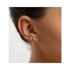 Diamond Earrings 0.66CT Studs Premium Quality 18K White Gold - 4.5mm -The Diamond Store fg23 88rmy v2