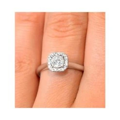 0.25ct Diamond Engagement Ring 18K White Gold Galileo FT65 -The Diamond Store ft65 v1 1