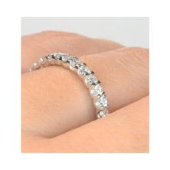 Chloe Lab Diamond Eternity Ring Platinum Claw Set 1.00ct G/Vs -The Diamond Store hg34 322xus v1 1