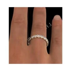 Chloe Lab Diamond Eternity Ring 18K Gold Claw Set 2.00ct G/Vs -The Diamond Store hg34 422xua v1 1
