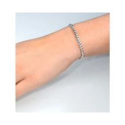 Diamond Tennis Bracelet Rub Over Style 1.00ct 9K White Gold 7 Diamond Tennis Bracelet Rub Over Style 1.00ct 9K White Gold -The Diamond Store i3374 v2 1