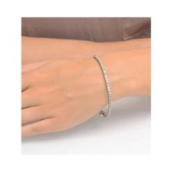 3ct Diamond Tennis Bracelet Claw Set In 9K White Gold 11 3ct Diamond Tennis Bracelet Claw Set In 9K White Gold -The Diamond Store i3581 v2