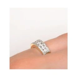 Diamond 1.00ct And 18K Gold Half Eternity Ring - N4495 -The Diamond Store n4495 v1