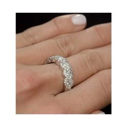 Lab Diamond Weave Ring 1CT H/Si In 9K Gold - N4545Y -The Diamond Store n4545y v1